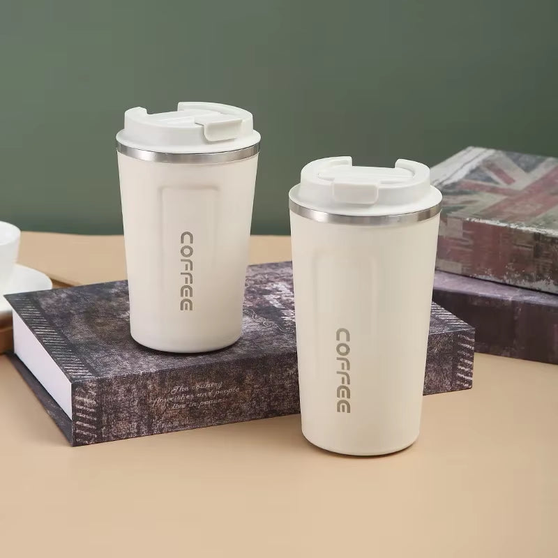 380/510Ml Stainless Steel Coffee Cup Travel Thermal Mug Leak-Proof Thermos Bottle Tea Coffee Mug Office Business Style Thermos